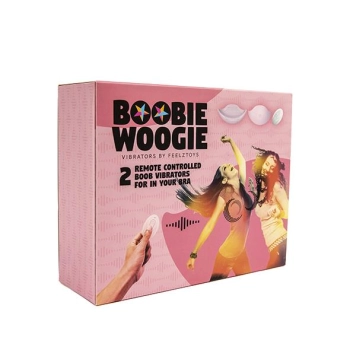 FeelzToys - Boobie Woogie Op afstand bedienbare Boob Vibrators (2 stuks)