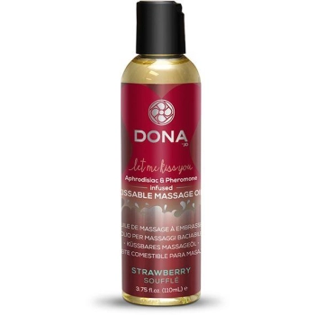 Dona - Kusbare Massageolie Aardbei Soufflé 110 ml