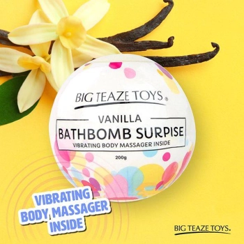 Big Teaze Toys - Bath Bomb Surprise with Vibrating Body Massager Vanilla