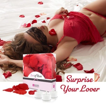 LoversPremium - Rozenbed Rozenblaadjes Rood