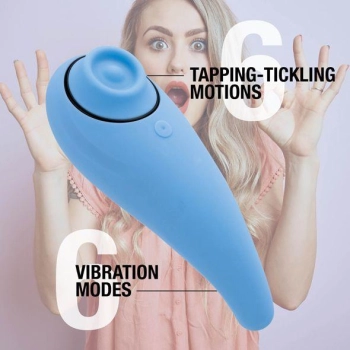 FeelzToys - FemmeGasm Tikkende & Kietelende Vibrator Turqoise