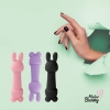 FeelzToys - Mister Bunny Massage Vibrator met 2 Dopjes Zwart