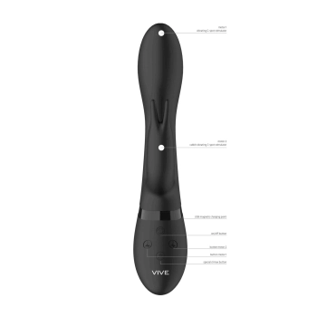 Wibrator-Zosia - Classic G-Spot Rabbit - Black