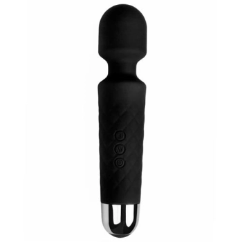 Wibrator mini różdżka EasyToys czarny silikonowy USB 20 cm wodoodporny