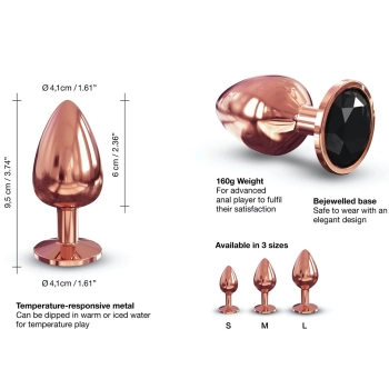 Ozdobny korek analny metal dorcel diamond plug 9cm