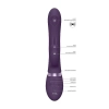 Wibrator króliczek Vive Rini fioletowy silikonowy USB 22 cm