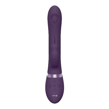 Wibrator króliczek Vive Rini fioletowy silikonowy USB 22 cm