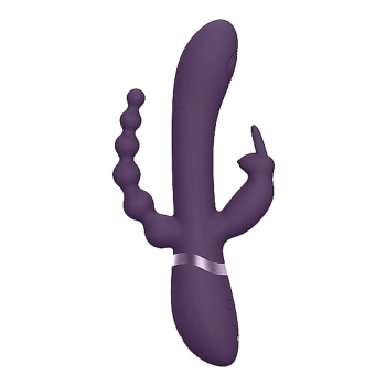 Wibrator króliczek Vive Rini fioletowy silikonowy USB 22 cm