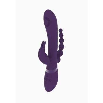 Wibrator króliczek Vive Rini fioletowy silikonowy USB 22 cm