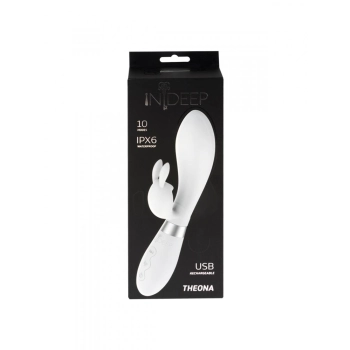 Wibrator-Rechargeable Vibrator Indeep Theona White