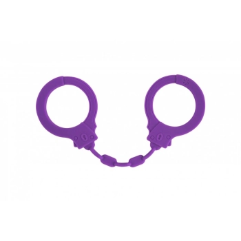 Kajdanki-Silicone Handcuffs Party Hard Suppression Purple