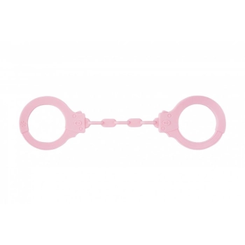 Kajdanki-Silicone Handcuffs Party Hard Suppression Pink