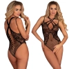 Body czarne z dziurką w kroku Corsetti Margam S/L