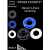 Ring-Donut Cockring 3 Pack-3 colors blue/clear/black