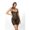 SANAE BLACK (CHEMISE/HALKA) S/M