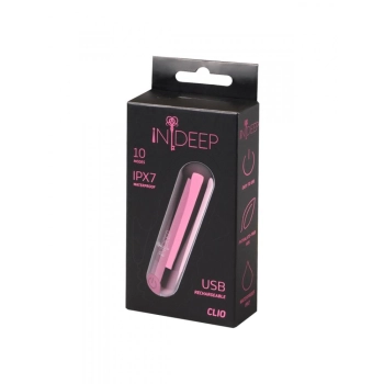 Wibrator-Rechargeable vibrating Bullet Indeep Magenta