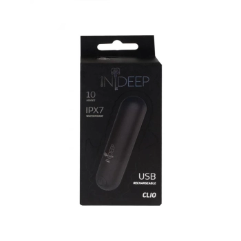 Wibrator-Rechargeable vibrating Bullet Indeep Black