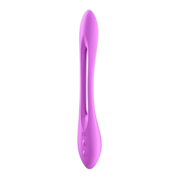 Wibrator podwójny Satisfyer Elastic Joy 10 trybów 23cm fioletowy