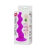 Korek analny bąbelkowy silikonowy Pretty Love fioletowy z przyssawką