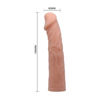 Strap-on elastyczne dildo realistyczny penis 19 cm