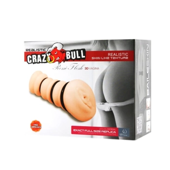 Realistyczny masturbator waginalny 3D Crazy Bull Rossi cielisty