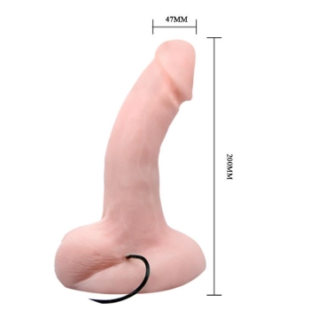 Realistyczne silikonowe dildo z wibracjami penis