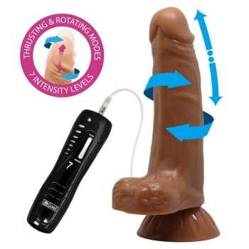 Miękkie realistyczne dildo z wibracjami 18,5 cm