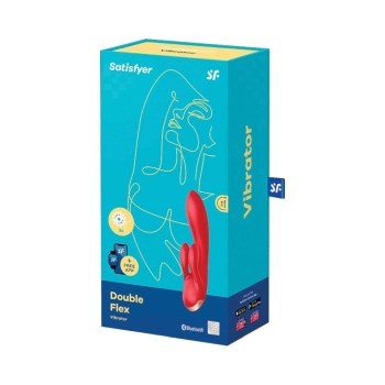 Wibrator-Double Flex Connect App (Red)