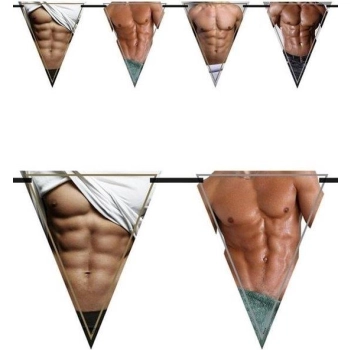 Birthday Garlands Man - Flagbanner