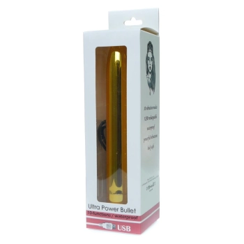 Ultra Power Bullet USB 10 functions Glossy Gold