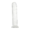 Przezroczyste dildo przyssawka penis żylasty 19cm