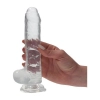 Silikonowe gumowe dildo z mocną przyssawką 19 cm