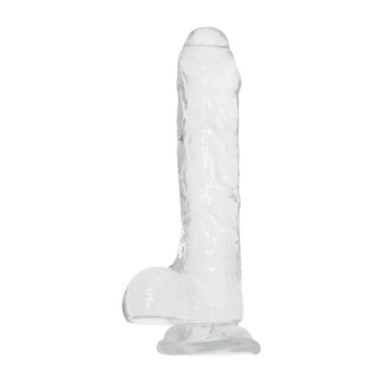 Silikonowe gumowe dildo z mocną przyssawką 19 cm