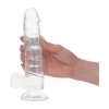 Silikonowe grube dildo z mocną przyssawką 19,5 cm