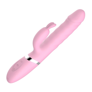 Wibrator-Rebecca Pink - Heating / Thrusting / 18 Vibrating functions USB