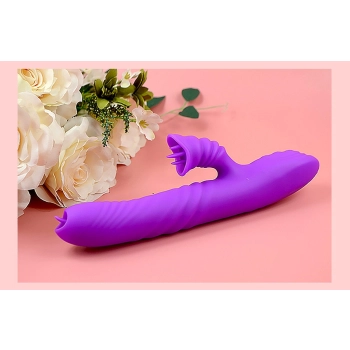 Wibrator-Angelia USB 3 functions of thrusting / 20 vibrations Purple