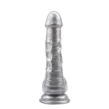 Dildo realistyczne jak penis przyssawka jądra 19cm