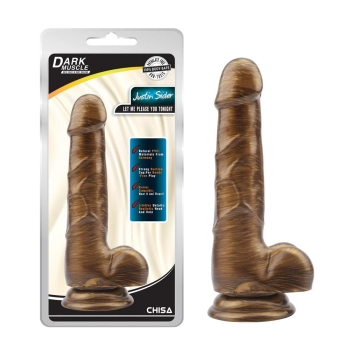 Dildo realistyczne jak penis przyssawka jądra 19cm