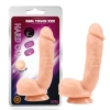 Duże dildo gruby członek przyssawka jądra sex 22cm