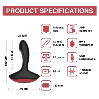 Masażer prostaty Solstice App Prostate Vibrator