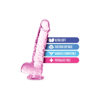 Realistyczne dildo Naturally Yours 15 cm różowe Blush
