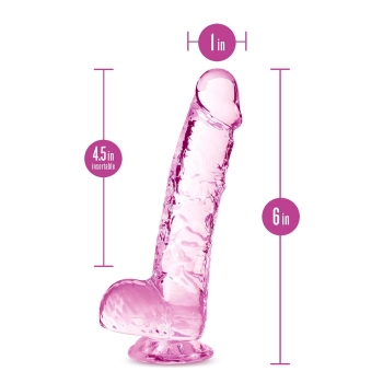 Realistyczne dildo Naturally Yours 15 cm różowe Blush