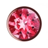 Plug-Butt Plug Diamond Ruby Shine L Rose Gold