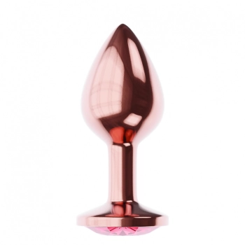 Plug-Butt Plug Diamond Ruby Shine L Rose Gold