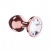 Plug-Butt Plug Diamond Moonstone Shine S Rose Gold