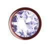 Plug-Butt Plug Diamond Moonstone Shine S Rose Gold