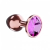 Plug-Butt Plug Diamond Quartz Shine L Rose Gold