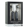 Vibrating Nipple Clamps - Black