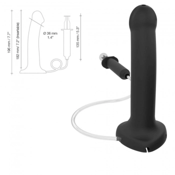 Dildo Squirting cum semi-realiste black - l - with creamy