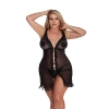 DIXIE black chemise L+ (czarna halka)